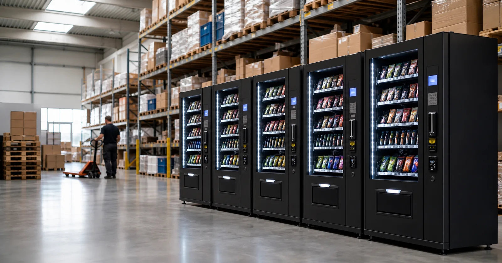Warenautomaten im Pulse-Lager