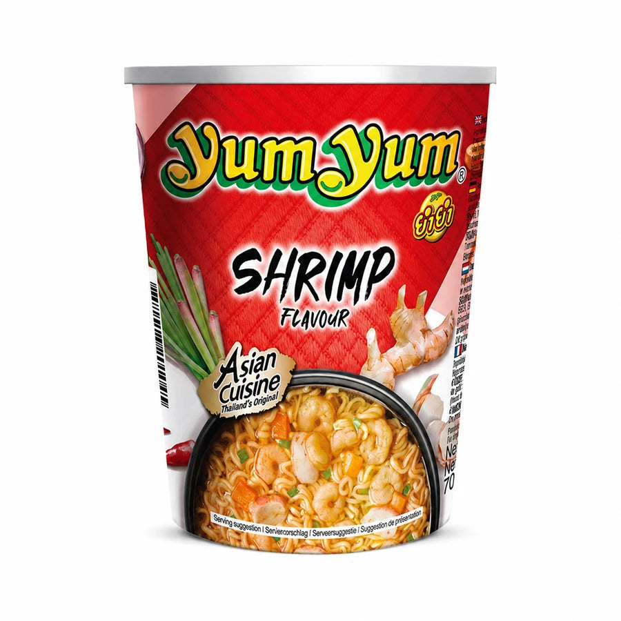 Yum Yum Instantnudeln Cup Shrimp – Produktansicht