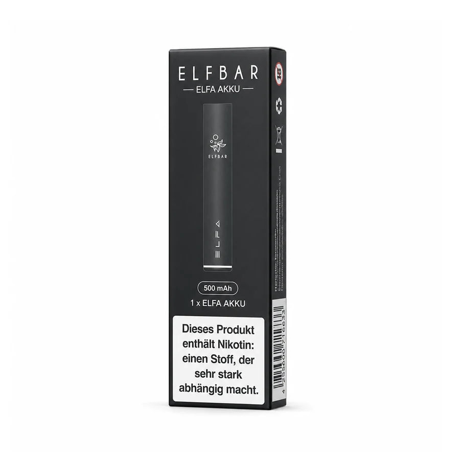 Elfbar Elfa Akku 500 mAh schwarz – Produktansicht