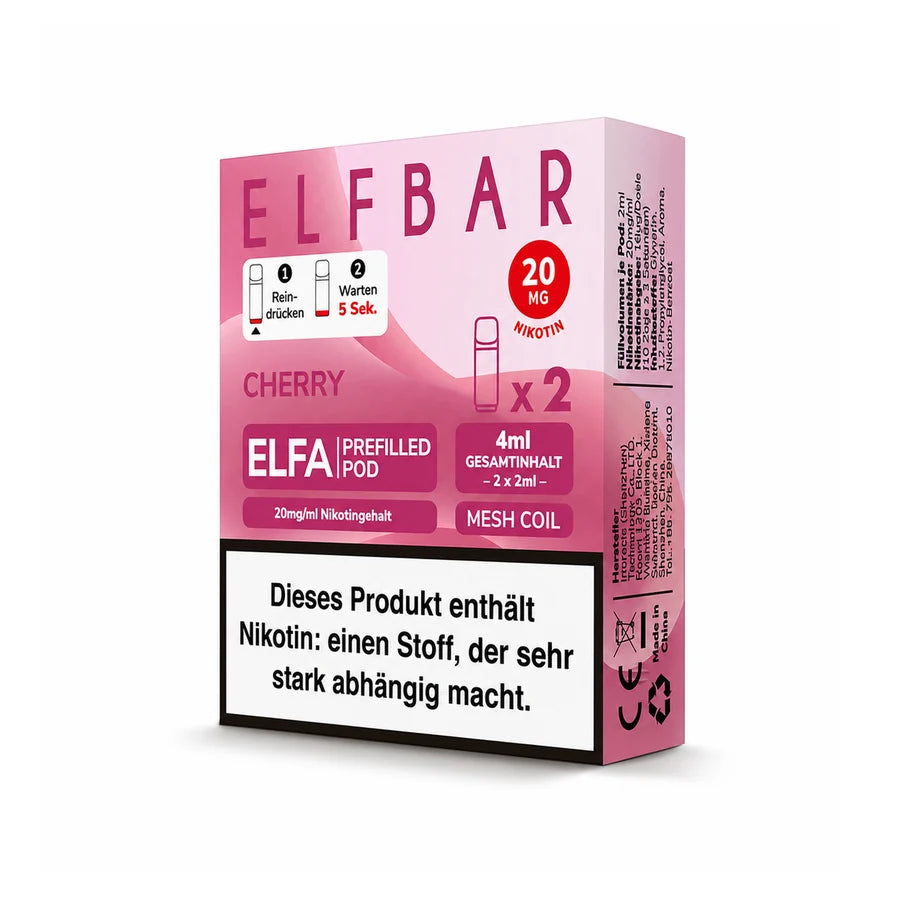 Elfbar Elfa Pod Cherry 20 mg/ml – Produktansicht